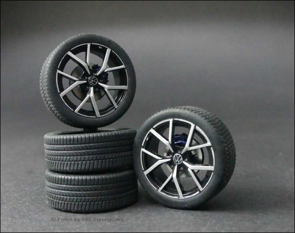 1:18 VW Golf 8 MK8 R-line Wheel Set
